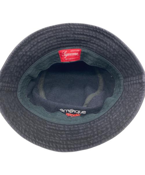 SUPREME（シュプリーム）Supreme (シュプリーム) Denim Crusher バケットハット ブラック サイズ:MEDIUM/LARGEの古着・服飾アイテム