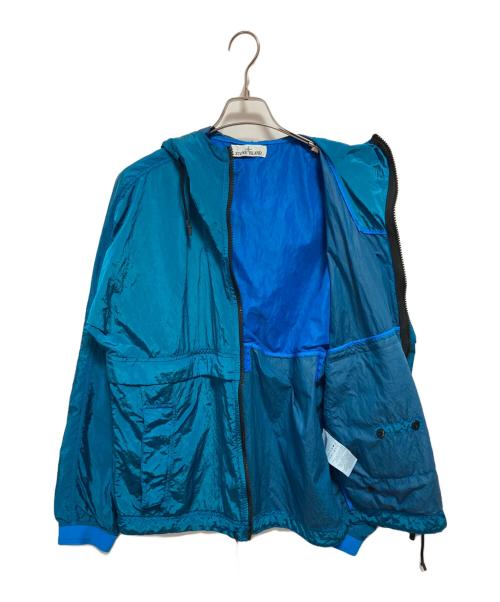STONE ISLAND（ストーンアイランド）STONE ISLAND (ストーンアイランド) ナイロンフーデッドジャケット ブルー サイズ:Mの古着・服飾アイテム