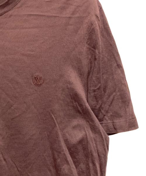 LOUIS VUITTON（ルイ ヴィトン）LOUIS VUITTON (ルイ ヴィトン) ロゴ刺繍Tシャツ ブラウン サイズ:Lの古着・服飾アイテム