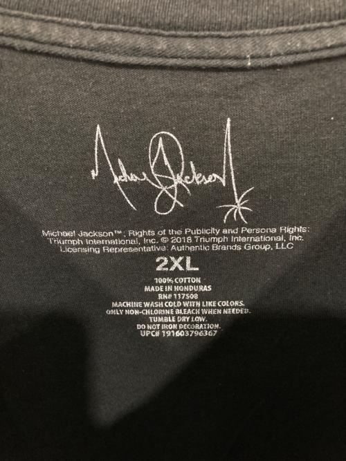 Michael Jackson（マイケルジャクソン）michael jackson (マイケルジャクソン) プリントTシャツ ブラック サイズ:2XLの古着・服飾アイテム