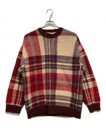 WOOLRICH（ウールリッチ）の古着「90’S総柄ニット」｜レッド