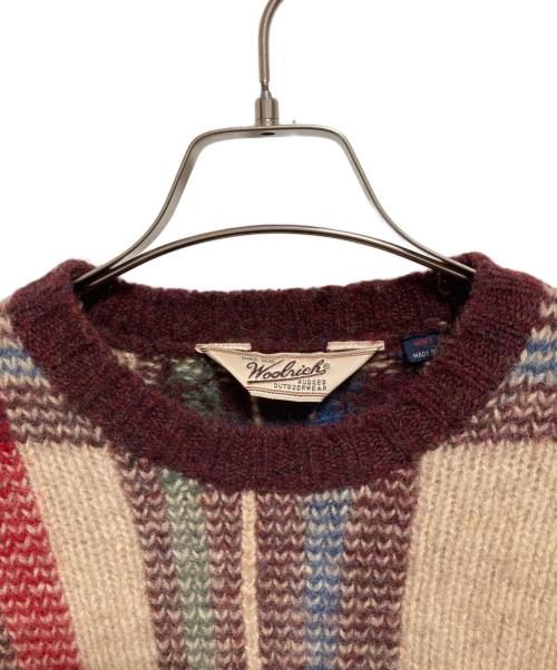 WOOLRICH（ウールリッチ）WOOLRICH (ウールリッチ) 90’S総柄ニット レッド サイズ:Mの古着・服飾アイテム