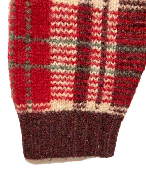 WOOLRICH（ウールリッチ）WOOLRICH (ウールリッチ) 90’S総柄ニット レッド サイズ:Mの古着・服飾アイテム