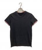 MONCLERモンクレール）の古着「VネックTシャツ」｜ブラック