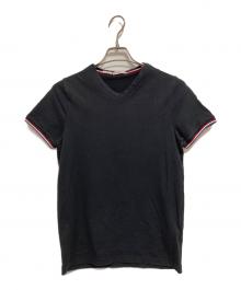 MONCLER（モンクレール）の古着「VネックTシャツ」｜ブラック