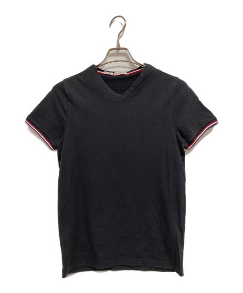 MONCLER（モンクレール）MONCLER (モンクレール) VネックTシャツ ブラック サイズ:Sの古着・服飾アイテム