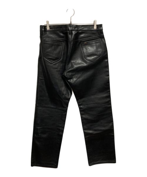 LEE（リー）LEE (リー) レザーパンツ ブラック サイズ:34の古着・服飾アイテム
