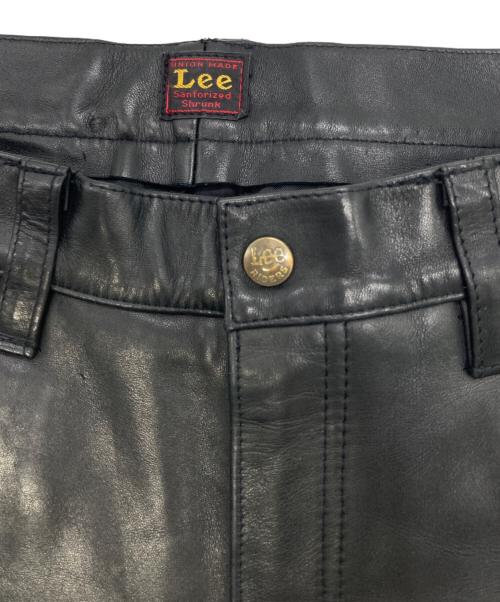 LEE（リー）LEE (リー) レザーパンツ ブラック サイズ:34の古着・服飾アイテム