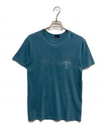 stussy（ステューシー）の古着「トランペットマンプリントTシャツ」｜グリーン
