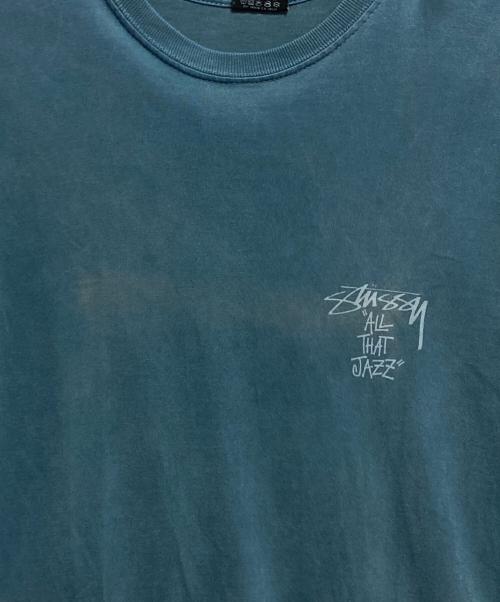 stussy（ステューシー）stussy (ステューシー) トランペットマンプリントTシャツ グリーン サイズ:Sの古着・服飾アイテム