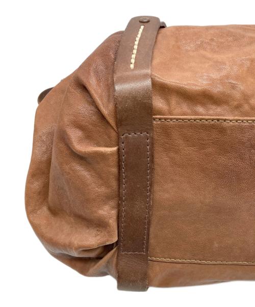 genten（ゲンテン）genten (ゲンテン) 2WAYレザーボストンバッグ ブラウンの古着・服飾アイテム