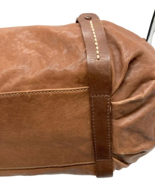 genten（ゲンテン）genten (ゲンテン) 2WAYレザーボストンバッグ ブラウンの古着・服飾アイテム