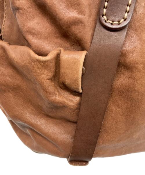 genten（ゲンテン）genten (ゲンテン) 2WAYレザーボストンバッグ ブラウンの古着・服飾アイテム