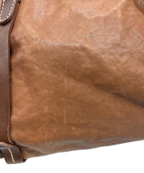 genten（ゲンテン）genten (ゲンテン) 2WAYレザーボストンバッグ ブラウンの古着・服飾アイテム