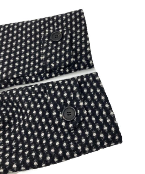 PRADA（プラダ）PRADA (プラダ) ツイードコート ブラック×ホワイト サイズ:40の古着・服飾アイテム