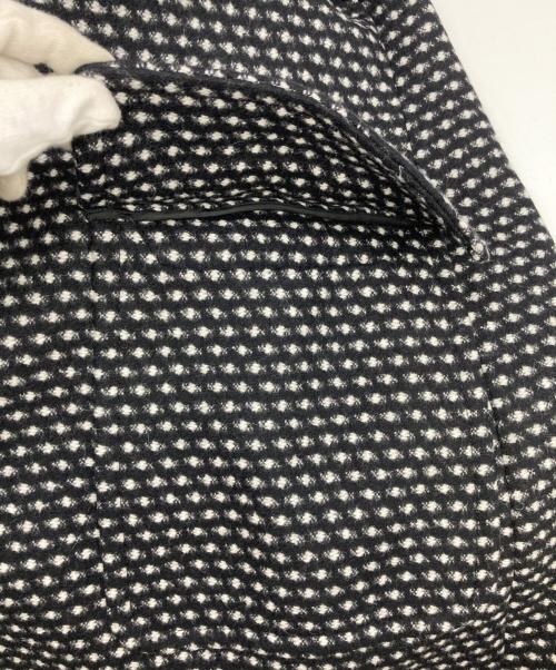 PRADA（プラダ）PRADA (プラダ) ツイードコート ブラック×ホワイト サイズ:40の古着・服飾アイテム