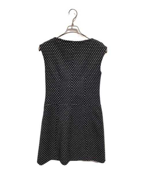 PRADA（プラダ）PRADA (プラダ) ツイードワンピース ブラック×ホワイト サイズ:40Sの古着・服飾アイテム
