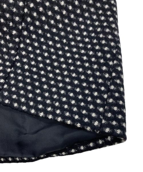 PRADA（プラダ）PRADA (プラダ) ツイードワンピース ブラック×ホワイト サイズ:40Sの古着・服飾アイテム