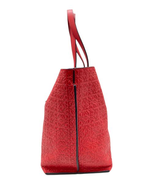 LOEWE（ロエベ）LOEWE (ロエベ) Tショッパー トートバッグ レッドの古着・服飾アイテム