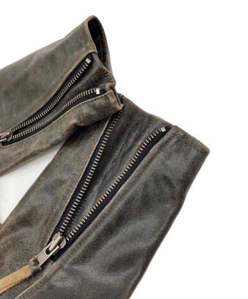 Liugoo Leathers（リューグーレザーズ）Liugoo Leathers (リューグーレザーズ) ライダースジャケット ブラック サイズ:Lの古着・服飾アイテム