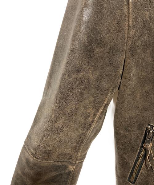 Liugoo Leathers（リューグーレザーズ）Liugoo Leathers (リューグーレザーズ) ライダースジャケット ブラック サイズ:Lの古着・服飾アイテム