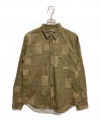 BLACK COMME des GARCONSブラックコムデギャルソン）の古着「総柄シャツ」｜オリーブ