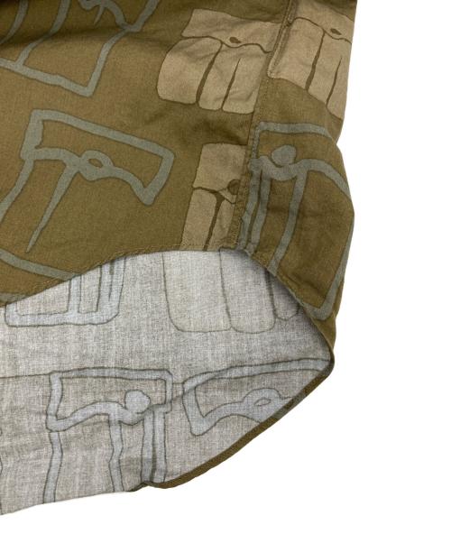 BLACK COMME des GARCONS（ブラックコムデギャルソン）BLACK COMME des GARCONS (ブラックコムデギャルソン) 総柄シャツ オリーブ サイズ:Lの古着・服飾アイテム