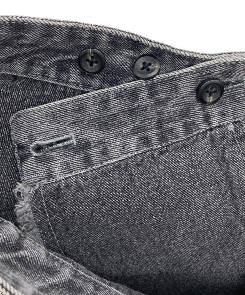 GRANCY（グランシー）GRANCY (グランシー) フリンジデザインデニムスカート グレー サイズ:Mの古着・服飾アイテム