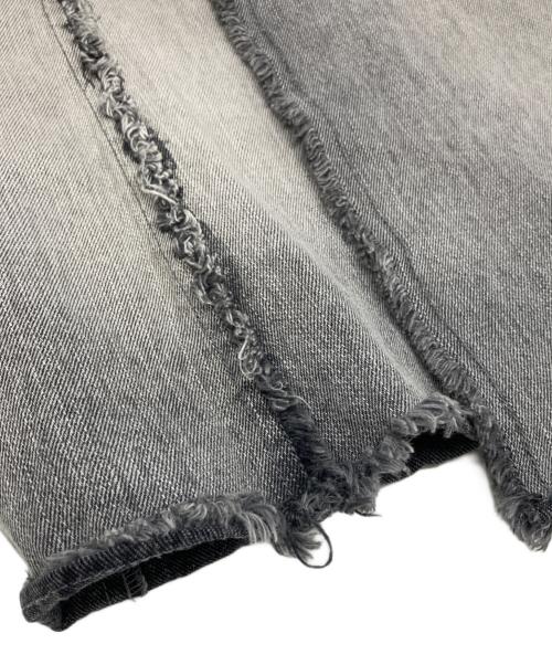 GRANCY（グランシー）GRANCY (グランシー) フリンジデザインデニムスカート グレー サイズ:Mの古着・服飾アイテム