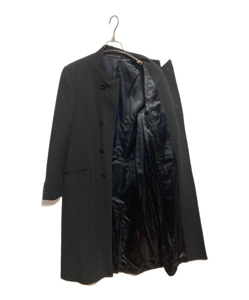 ARMANI COLLEZIONI（アルマーニ コレツィオーニ）ARMANI COLLEZIONI (アルマーニ コレツィオーニ) スタンドカラーロングコート ブラック サイズ:46/Rの古着・服飾アイテム