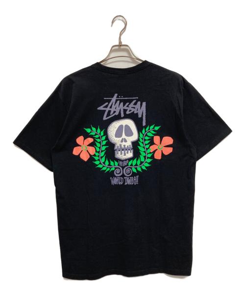 stussy（ステューシー）stussy (ステューシー) Skull Cres Tシャツ ブラック サイズ:Lの古着・服飾アイテム