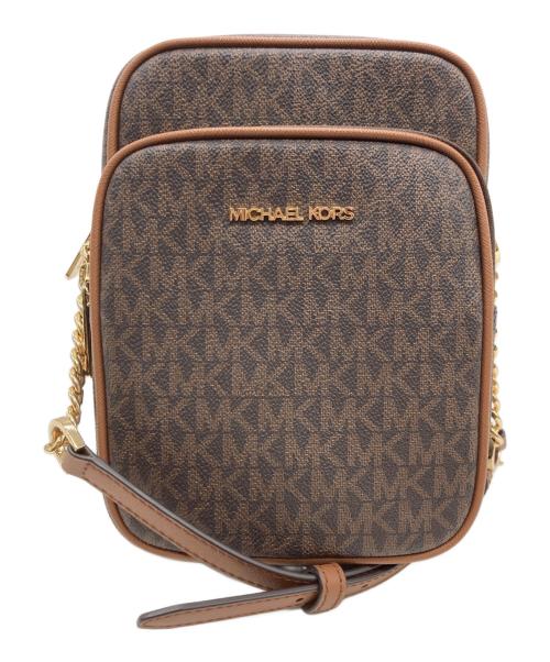 MICHAEL KORS（マイケル・コース）MICHAEL KORS (マイケル・コース) ショルダーバッグ ブラウンの古着・服飾アイテム