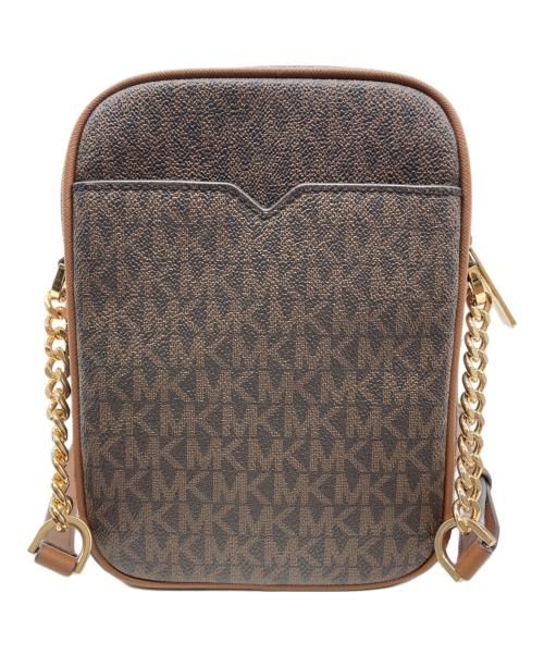 MICHAEL KORS（マイケル・コース）MICHAEL KORS (マイケル・コース) ショルダーバッグ ブラウンの古着・服飾アイテム