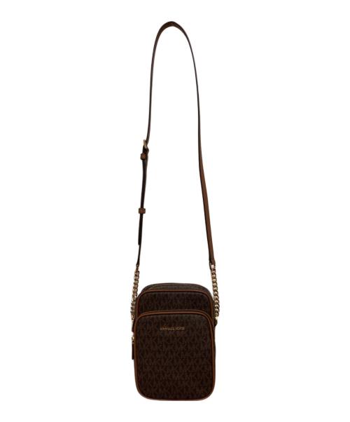 MICHAEL KORS（マイケル・コース）MICHAEL KORS (マイケル・コース) ショルダーバッグ ブラウンの古着・服飾アイテム