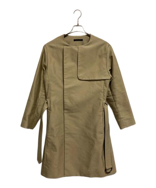 juha（ユハ）juha (ユハ) ノーカラートレンチコート ベージュ サイズ:1の古着・服飾アイテム