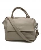 ear PAPILLONNERイアパピヨネ）の古着「レザーフラップ2WAYバッグ Sサイズ」｜ベージュ