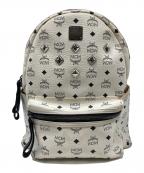 MCMエムシーエム）の古着「スタッズリュック」｜ホワイト