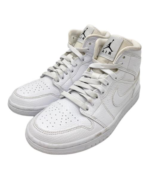 NIKE（ナイキ）NIKE (ナイキ) WMNS AIR JORDAN 1 MID ホワイト サイズ:23.5㎝の古着・服飾アイテム