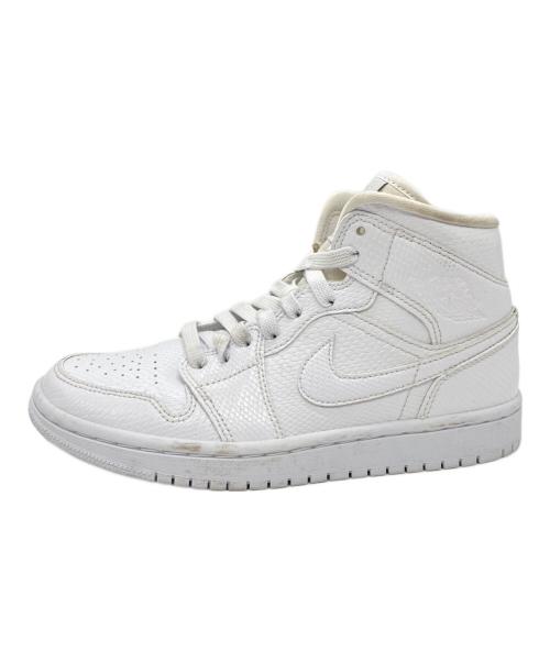 NIKE（ナイキ）NIKE (ナイキ) WMNS AIR JORDAN 1 MID ホワイト サイズ:23.5㎝の古着・服飾アイテム