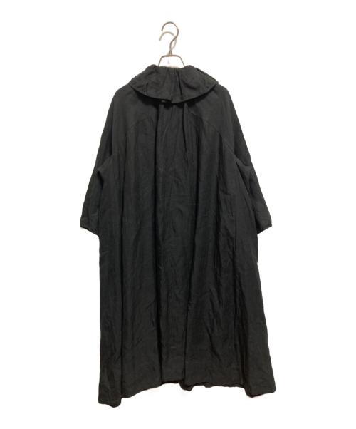 DOUBLE MAISON（ドゥーブルメゾン）DOUBLE MAISON (ドゥーブルメゾン) リネンワンピース ブラック サイズ:FREEの古着・服飾アイテム