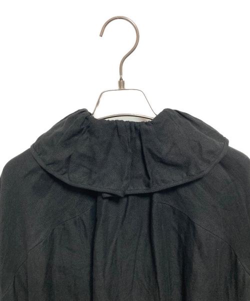 DOUBLE MAISON（ドゥーブルメゾン）DOUBLE MAISON (ドゥーブルメゾン) リネンワンピース ブラック サイズ:FREEの古着・服飾アイテム