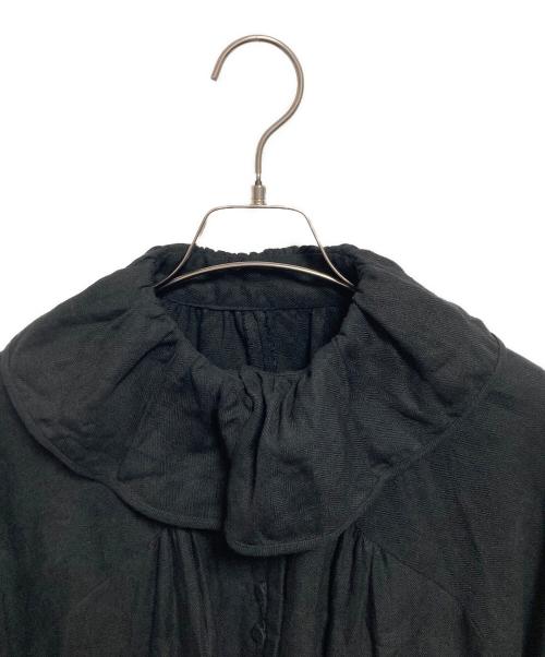 DOUBLE MAISON（ドゥーブルメゾン）DOUBLE MAISON (ドゥーブルメゾン) リネンワンピース ブラック サイズ:FREEの古着・服飾アイテム