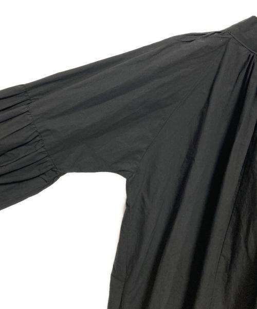 Tabrik（タブリック）Tabrik (タブリック) ギャザーシャツワンピース ブラック サイズ:下記参照の古着・服飾アイテム