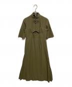 TELOPLANテーロプラン）の古着「Kampbell SL Dress」｜グリーン