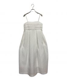 UNITED ARROWS TOKYO（ユナイテッドアローズトウキョウ）の古着「エアリージャカード コクーンワンピース」｜ホワイト