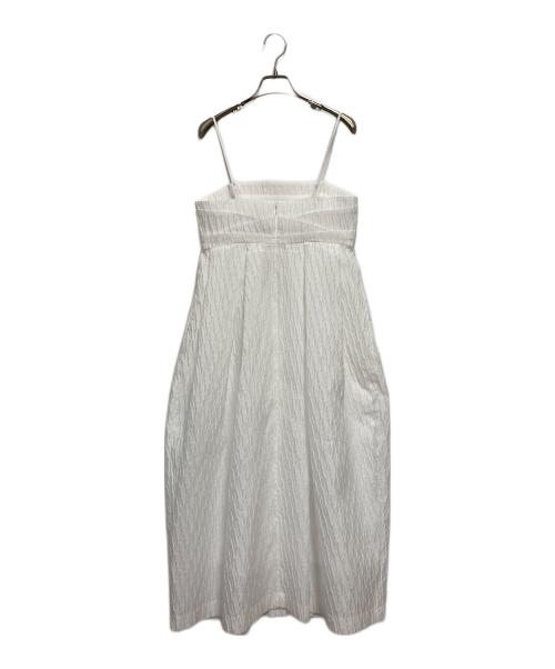 UNITED ARROWS TOKYO（ユナイテッドアローズトウキョウ）UNITED ARROWS TOKYO (ユナイテッドアローズトウキョウ) エアリージャカード コクーンワンピース ホワイト サイズ:36の古着・服飾アイテム