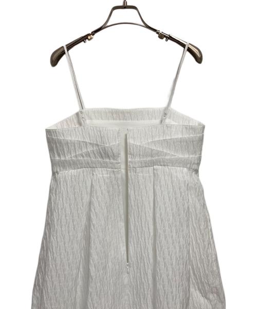 UNITED ARROWS TOKYO（ユナイテッドアローズトウキョウ）UNITED ARROWS TOKYO (ユナイテッドアローズトウキョウ) エアリージャカード コクーンワンピース ホワイト サイズ:36の古着・服飾アイテム
