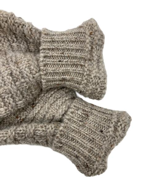 BATONER（バトナ―）BATONER (バトナ―) スプレッドアランクルーネックニト ベージュ サイズ:2の古着・服飾アイテム