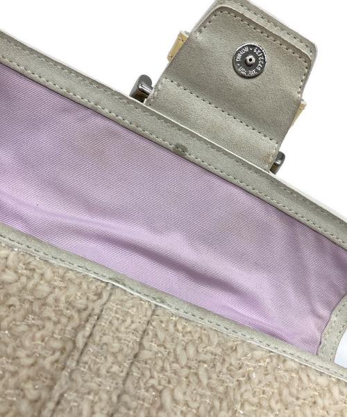 COACH（コーチ）COACH (コーチ) ツイードワンハンドルハンドバッグ ベージュ×イエローの古着・服飾アイテム