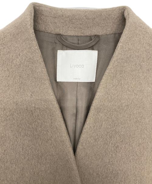Liyoca（リヨカ）Liyoca (リヨカ) アンゴラシャギーウールコート ブラウン サイズ:-の古着・服飾アイテム